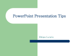 PowerPoint Presentation Tips - FreshmanFoundationsPortfolio