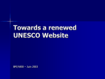 Towards a renewed UNESCO Website