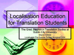 Localisation Education for Translation Students