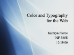 Color and Typography for the Web