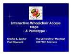 Interactive Wheelchair Access Maps - A Prototype