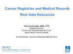 What Is a Cancer Registry? - University of Massachusetts Boston