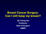 Breast conserving surgery vs Mastectomy