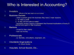Who is Interested in Accounting?