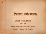 Patient Advocacy - Leiomyosarcoma Direct Research Foundation