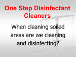 One Step Disinfectant Cleaners - ECOgent