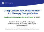 Using CancerChatCanada to Host Art Therapy