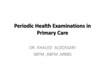 Periodic Health Exam