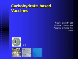 Carbohydrate Vaccines