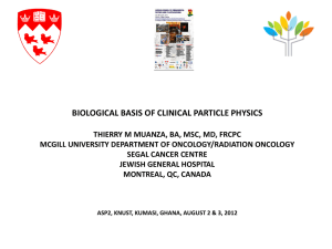 Clinical Applications of Particle Physics - Indico