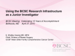 Using the BCSC Research Infrastructure as a Junior Investigator
