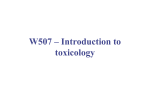 Introduction to toxicology