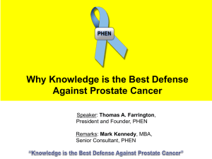 Why Knowledge is the Best Defense Against Prostate Cancer
