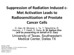 Inhibition of c-Met by Cabozatinib leads to radio