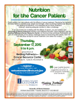 Nutrition for the Cancer Patient