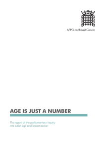 AGE IS JUST A NUMBER The report of the parliamentary inquiry