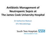 Antibiotic Management of Neutropenic Sepsis at