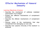 Effector Mechanisms of Immune Responses
