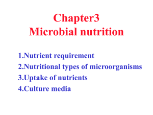 Microbial Nutrition