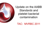 Update on the Standards and bacterial contamination of