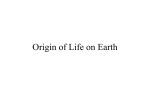 Origin of Life on Earth