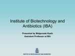 Institute of Biotechnology and Antibiotics