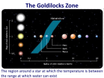 The Goldilocks Zone