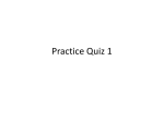 Practice Quiz 1 - University of Wisconsin