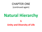 CHAPTER ONE (continued) INTRODUCTION to LIFE SCIENCE