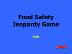 Food Safety Jeopardy Game