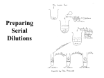 Serial Dilutions and Basic Calculations