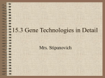 15.3 Gene Technologies in Detail