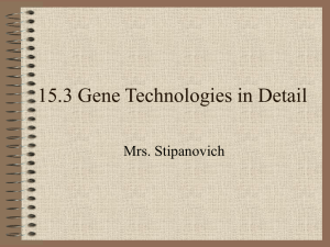 15.3 Gene Technologies in Detail