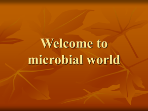 Introduction to microbial world