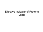 Effective Indicator of Preterm Labor