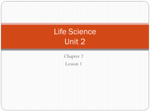 Life Science Unit 2 - secondary