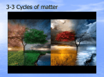 3-3 Cycles of matter - Sonoma Valley High School