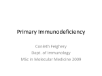 Classification of Immunodeficiency states