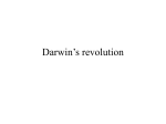 Darwin`s revolution