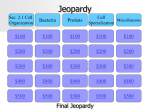 Jeopardy Review