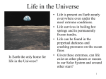 Life in the Universe - Academic Computer Center