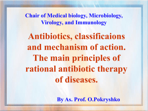 Antibiotics_classificaions_mechanism of action