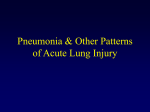 PNEUMONIA AND OTHER PATTERNS OF ACUTE LUNG INJURY
