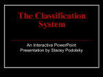 Classification System - White Plains Public Schools