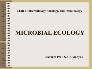 25 Microbial ecology