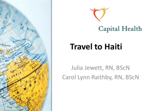 Travel to Haiti 2013