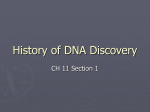 History of DNA Discovery