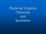 Personal hygiene and food handling