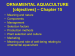 ORNAMENTAL AQUACULTURE [objectives]