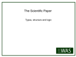 WAS template - Write About Science